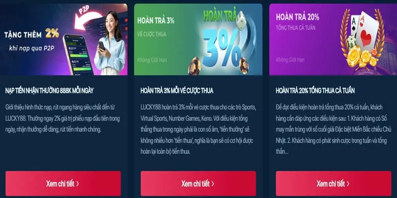 Các chương trình khuyến mãi hấp dẫn của vn68 web